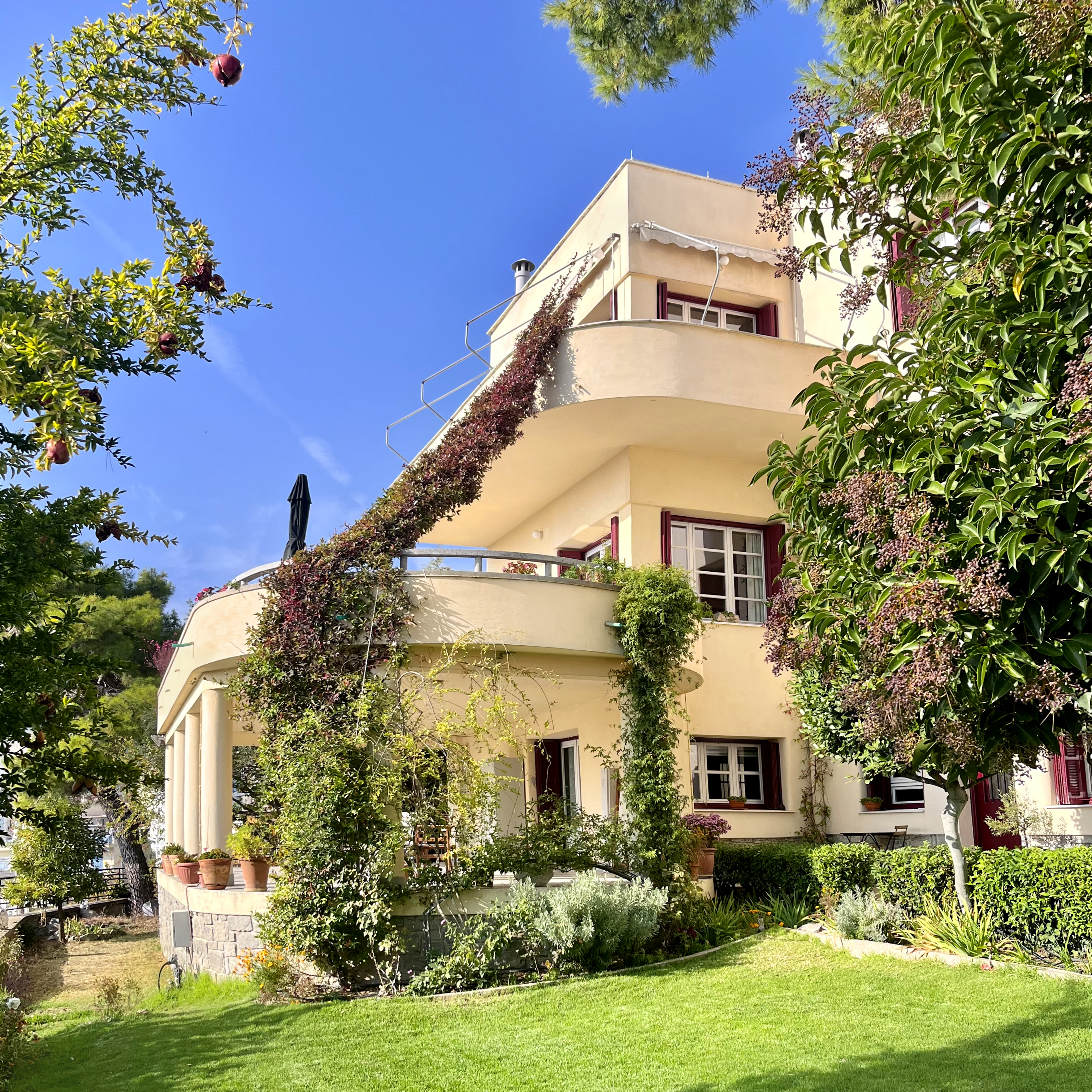 Bild på svenska huset i Kavalla i Athen