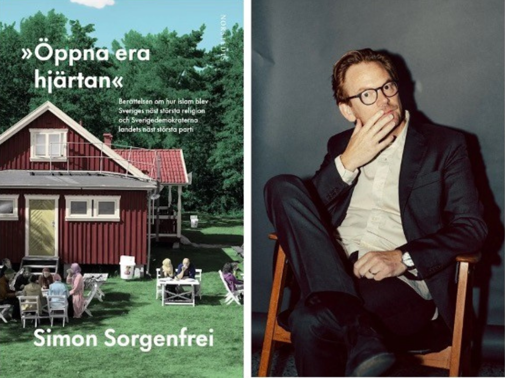 Bokomslaget och porträttbild på Simon Sorgenfrei